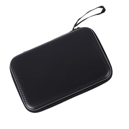Pingpong Paddles Case Hard Shell Table Tennis Paddle Storage Bag Easy to Carry Great Lovers Pingpong Hard Case Bag for Training and Travel - color: Black