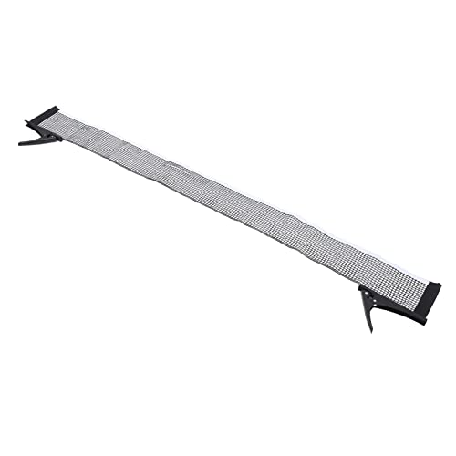 Standard Table Tennis Net Bracket Set, Table Tennis Net Rack Kit, Nylon Net with Stainless Steel Frame, to Install for Indoor and Outdoor Training,