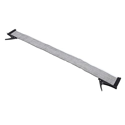 Standard Table Tennis Net Bracket Set, Table Tennis Net Rack Kit, Nylon Net with Stainless Steel Frame, to Install for Indoor and Outdoor Training,