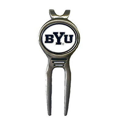 Divot Repair Tool Removable Magnetic Ball Marker-Best Divot Fixer - style: BRIGHAM YOUNG COUGARS