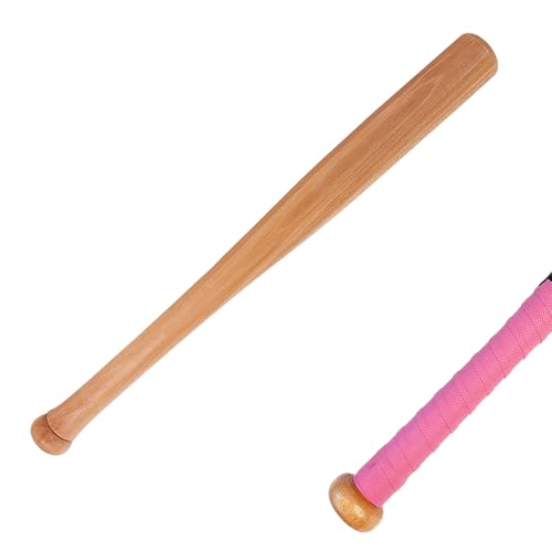 Wood Baseball Bat, Classic Hardwood Solid Training Baseball Bat for Practice (21")