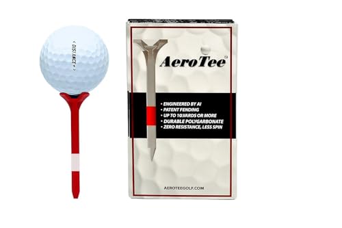 Reuseable & Unbreakable Plastic Golf Tee ‖ Reduced Friction. Perfect Strike ‖ USGA Approved & Patented in USA - color: Red/Pack of 10, size: 3 1/4"