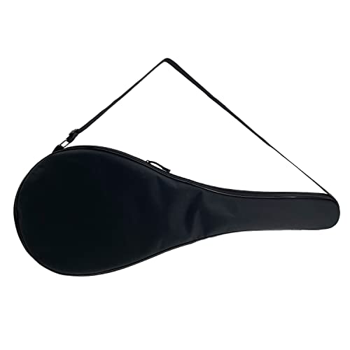 Gespann Tennis Racket Cover for One Tennis Racket or Two Badminton Rackets Single Tennis Racket Cover Bag - color: Black, size: S