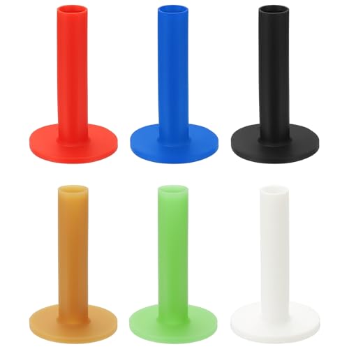 Rubber Golf Practice Tee, Rubber Driving Tee-Fitting for (Indoor/Outdoor/Golf Hitting Mats/Courses/Backyards/Lawns) - color: 6 Colors, size: 3.3 Inch
