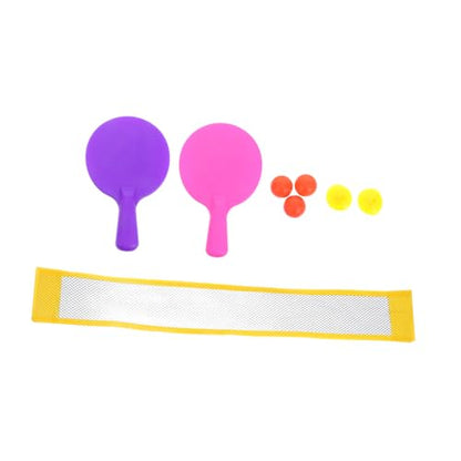 Mini Table Tennis Set for Portable Mini Pong Net with Rackets Compact Tabletop for Family Interaction and Beginner Play Easy Storage Indoor Game