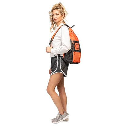 ONIX Pickleball Pro Team Sling Bag — Orange and Black with Adjustable Strap, Durable Construction, and Spacious Storage for All Your Pickleball Gear