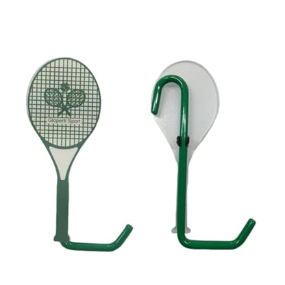 Hang-Tough Fence Hooks for Pickleball,Baseball, Softball, Tennis & Camping Green Colour Pack of 2