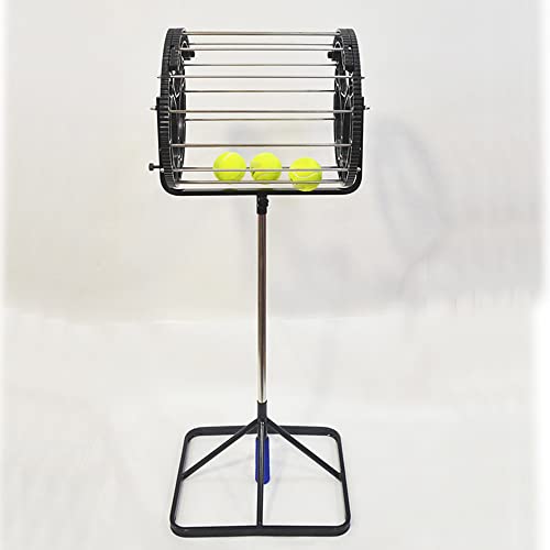 2 in 1 Tennis Balls Pickup Automatic Balls Receiver with Handle, Tennis Court Equipment/Accessory Tennis Field Equipment, Hold Up 55 Tennis Balls