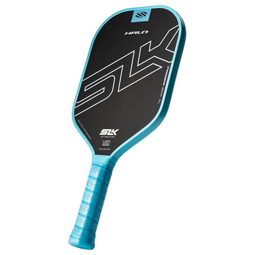 Selkirk Sport SLK Halo Raw Carbon Fiber Pickleball Paddle | Power, Pro and Control Pickleball Paddles | T700, 18K Ultraweave, Aramid Fiber LinkWeave | Designed & Controlled in USA - color: Power | Blue | 2025, size: XL (Elongated Shape)