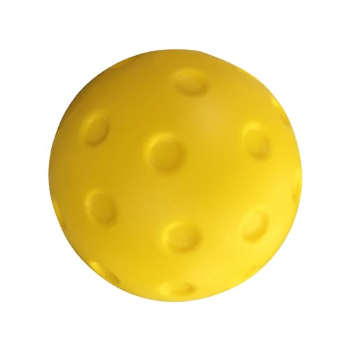 PU Foam Pickleballs Balls Noise Reducing Soft Training Balls for Reduced Noise Easy to Use Indoor & Outdoor - color: bright yellow