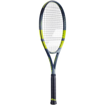 Babolat Pure Aero Tennis Racquet – 9th Gen - Strung with 16g Babolat Syn Gut at Mid-Range Tension - size: 4 1/2" Grip, style: Black String