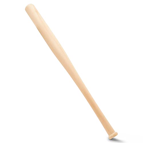 Wood Baseball bat 17-3/4 Inch Pack of 2 Unfinished Mini Wood Baseball Bat, Small Bats, Party Decor, Bedroom, Crafts, by Woodpeckers - size: 17-3/4 Inch