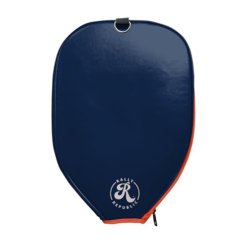 Officially Licensed Collegiate Pickleball Paddle Cover - Lightweight PU Leather Material - Durable Foam Interior Protection with Zippered Closure - Fits Most Paddles on the Market - color: Illinois Fighting Illini