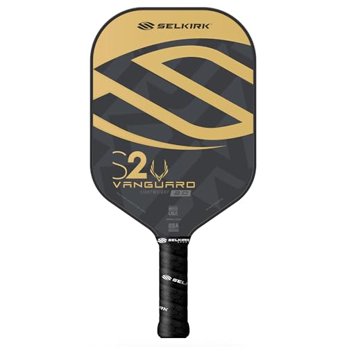 Selkirk Sport Vanguard Hybrid Pickleball Paddle | Carbon Fiber Pickleball Paddle with a Polypropylene X5 Core | Pickleball Rackets - color: 2.0 | Regal | Lightweight, size: S2 (Largest Sweetspot)