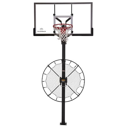 Silverback Multi-Sport Training Rebound Passback Net - Basketball Rebounder - Multisport Rebounder,Black