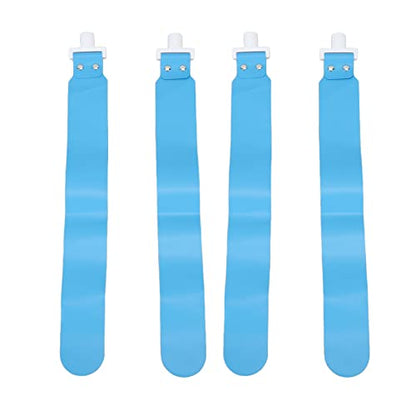 Alomejor Flag Football Team Set, Practical Adjustable Flag Football Set 5PCS Adjustable Durable for Playground (Blue)