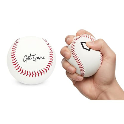 Hand-Stitched Realistic Soft Practice Baseball - Safe Indoor/Outdoor Training Ball for Kids, Youth & Adults - Foam-Like for Throwing, Catching, Batting, Fielding & Hitting - Perfect Baseball Gift