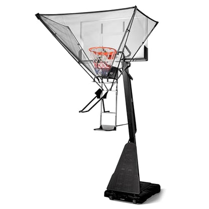 GAILEX Basketball Return System, Automatic Ball Return Net, 180° Rotating Chute, Quick Fold & Fast Storage, Roll & Go Design,Portable Basketball Training Equipment