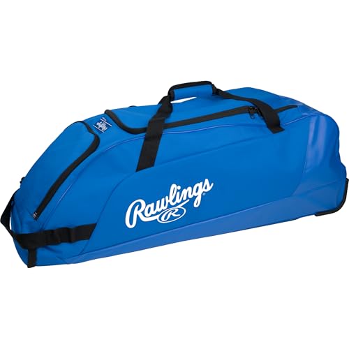 Rawlings | Workhorse Wheeled Equipment Bag | Baseball & Softball | Multiple Styles - color: Royal