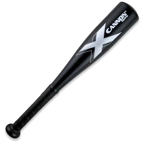 Cannon Sports 18 Inch One-Hand Aluminum Training Bat for Baseball & Softball - Improve Swing Speed & Power - Develop Hand-Eye Coordination - Lightweight & Durable - color: Black