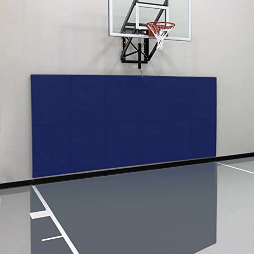 Gym Wall Paddings Basketball Court Wall Protection Pad - 2”Thick Foam Wall Mat Durable Protector for Wall-Mounted Basketball Hoops Garage Taekwondo（60" Lx20 W） - color: Blue, size: 60" x 20" x 2", style: 2 Pieces