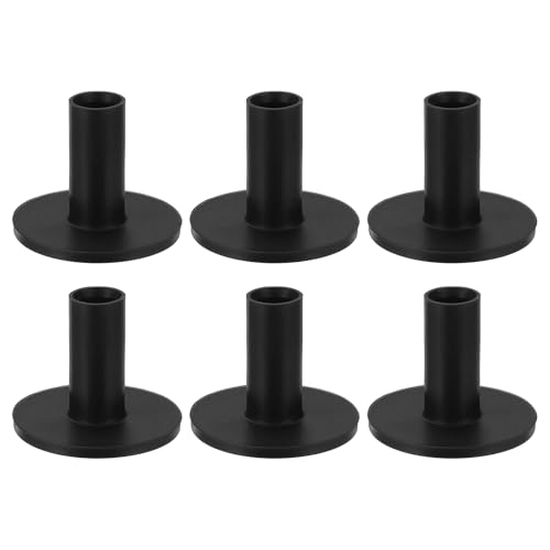 Rubber Golf Practice Tee, Rubber Driving Tee-Fitting for (Indoor/Outdoor/Golf Hitting Mats/Courses/Backyards/Lawns) - color: Black, size: 1.7 Inch