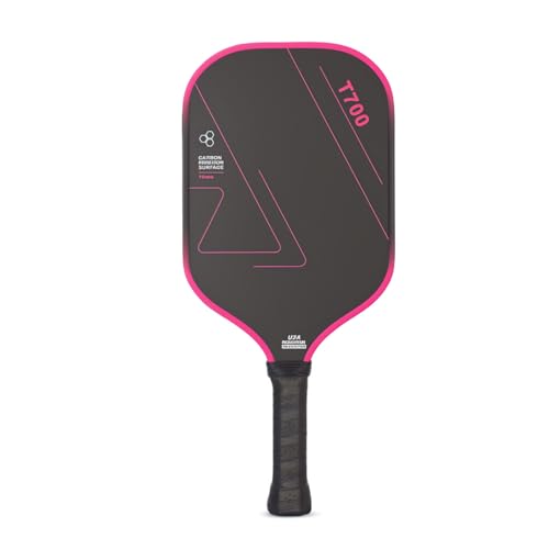 Carbon Fiber Pickleball Paddles, Lightweight Pickleball Paddle Set with Comfortable Grip, Includes Balls & Carry Bag, Pickleball Rackets for Beginners & Intermediate Players - color: Gradient red