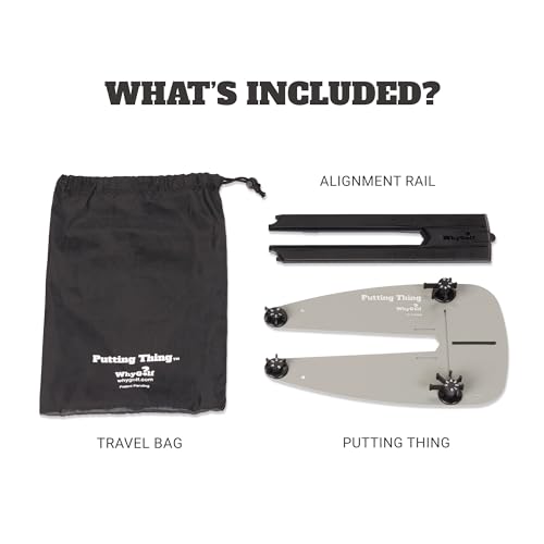 WHYGOLF Putting System & Putting Thing – Golf Training Aid for Stroke, Accuracy & Green Reading – Adjustable Putting Gates for Home & Green Practice – Putter Teaching Tool for Better Control - style: Putting Thing