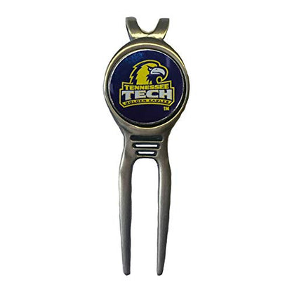 Divot Repair Tool Removable Magnetic Ball Marker-Best Divot Fixer - style: TENNESSEE TECH EAGLES