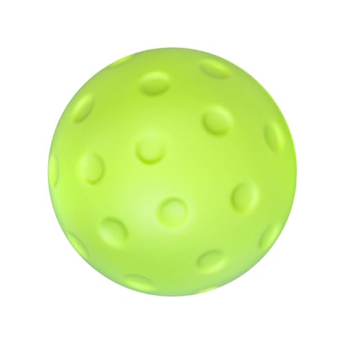 Quiet Foam Pickleballs Practice Balls Soft PU Balls Indoor & Outdoor for Reduced Noise Enduring Quiet Foam - color: Emerald green