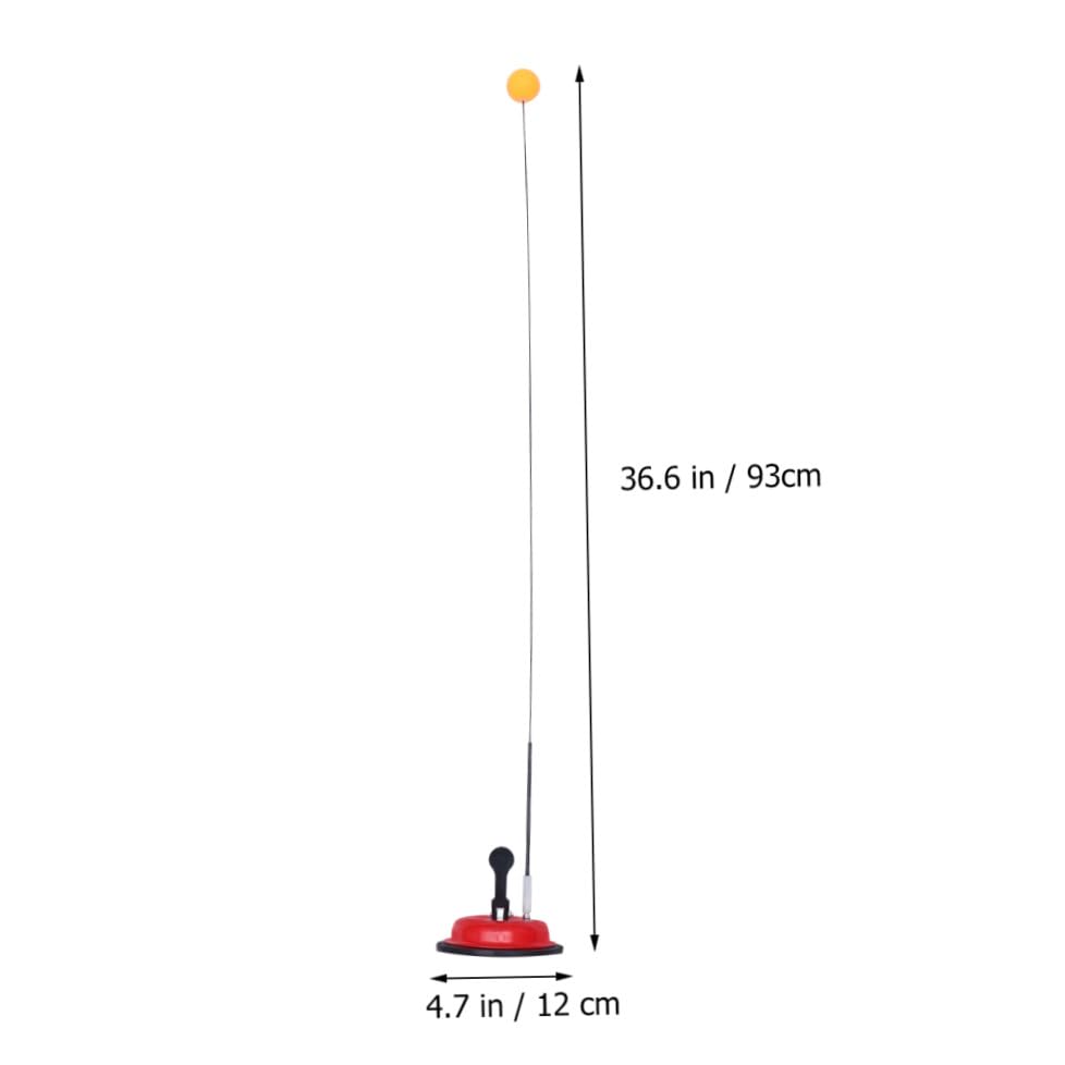 balacoo Stable Suction Base Table Tennis Training Aid Elastic Pong Racket and Practice