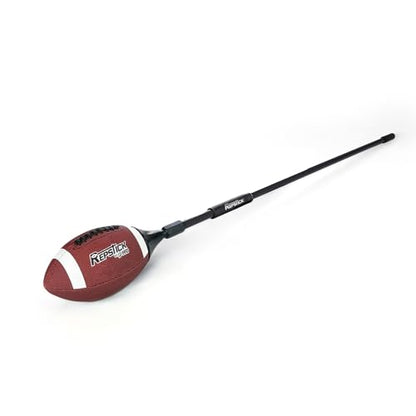 The Original Football Training System for Youth Athletes - Leather Ball with Speed Grip Stick for Perfect Catches Every Play