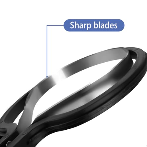Table Tennis Rubber Cutter Kit - Adjustable Arc Bow Knife Design Fits All Racket Curves.4-Piece Set.Cutting Knife - Roller - Gloves - Table Tennis Bat Replacement Rubbers Sheet.