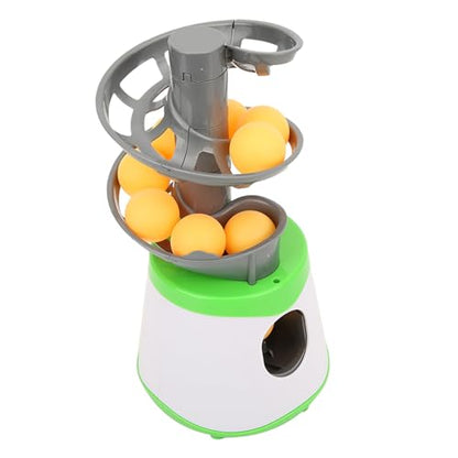 Portable Table Tennis Robot Automatic Training Machine with 10 Balls Lightweight Design for Beginners Practice Skill Development