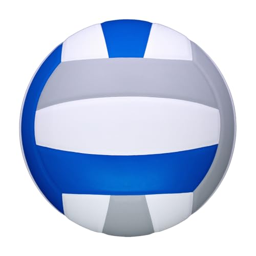 adidas | PRO | Hand Picked Leather Indoor Game Volleyball | NFHS Certified | Official Size - color: Blue/White/Gray
