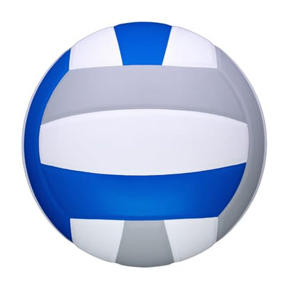 adidas | PRO | Hand Picked Leather Indoor Game Volleyball | NFHS Certified | Official Size - color: Blue/White/Gray