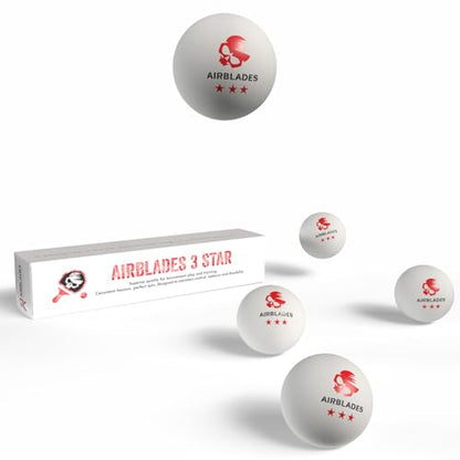 3 Star Ping Pong Balls | High Performance, Table Tennis Balls for Tournament Play & Training | Advanced ABS Plastic | Regulation Standard Ping Pong Balls - style: 5 Pack