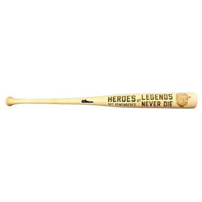 Heroes Get Remembered But Legends Never Die Engraved Baseball Bat