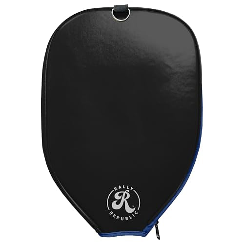 Officially Licensed Collegiate Pickleball Paddle Cover - Lightweight PU Leather Material - Durable Foam Interior Protection with Zippered Closure - Fits Most Paddles on the Market - color: Duke Blue Devils
