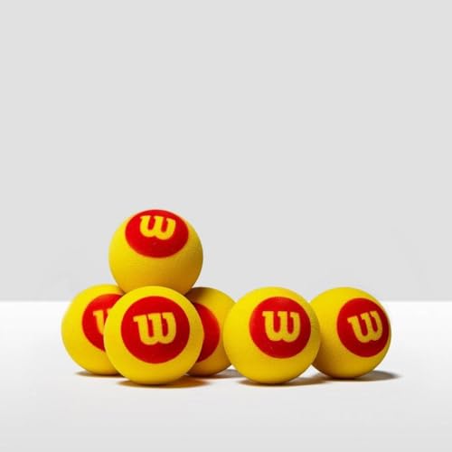 Wilson Starter Foam Tennis Balls, Yellow/Red