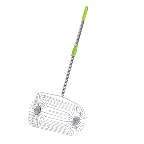 Tennis Ball Collector Roller, Stainless Steel No Bending Over Quick Rolling Picker, Telescopic Handle Ball Collector, Ideal for Up to 40 Tennis Balls, Easy Storage & Portable Use