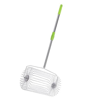 Tennis Ball Collector Roller, Stainless Steel No Bending Over Quick Rolling Picker, Telescopic Handle Ball Collector, Ideal for Up to 40 Tennis Balls, Easy Storage & Portable Use