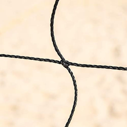 Vermont Portable Volleyball Sets [Beach or Standard] | Volleyball Training Equipment - Volleyball Posts, FIVB Nets, Guy Ropes & Carry Bag | Volleyball Net Outdoor - color: Pro Beach Set