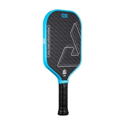 JOOLA Double Vision 16mm Pickleball Paddle - Signature and Standard Shape - Aramid Surface for Softer Responsive Touch - SK Film for Reduce Vibration - USAP Approved - NFC Chip Enabled - color: Bolt Blue, size: Perseus