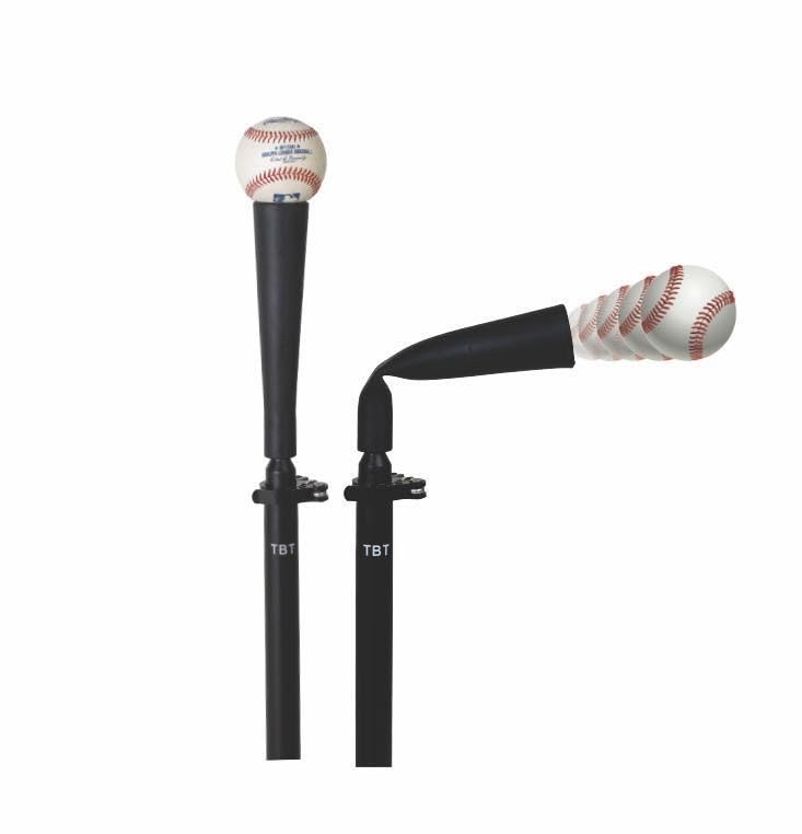 TBT Batting Tee | Adjustable Height Training Tee for Kids & Adults | Patent Approved Slider Base for Multiple Angles | Industrial Steel Stem & Weighted Base | Hand Rolled Flextop - size: Kids