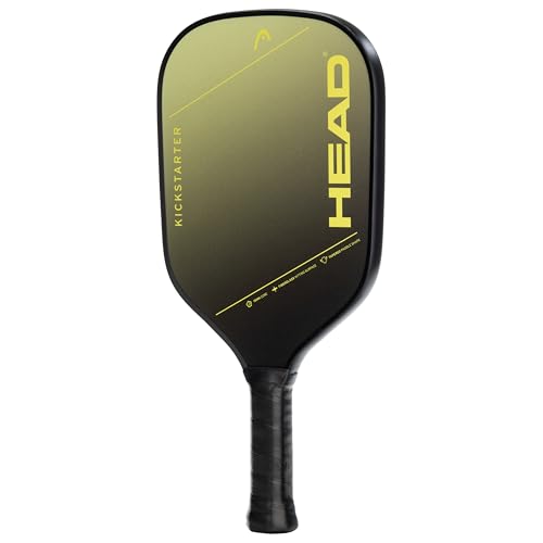 HEAD Kickstarter Pickleball Paddle - Beginner Friendly, Fiberglass Face, Elongated Shape, Green - color: Green