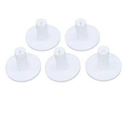 Golf Rubber Tee Holder Set for Golf Driving Range Tee Practice Tool Pack of 5 - color: White
