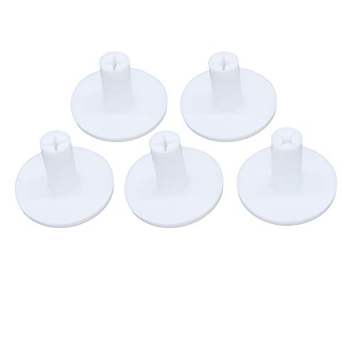 Golf Rubber Tee Holder Set for Golf Driving Range Tee Practice Tool Pack of 5 - color: White