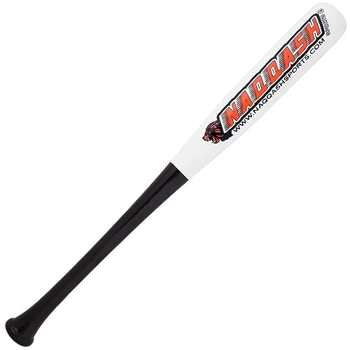 One Handed Trainer Baseball & Softball bat with Pro Maple Wood for Trainer in Size 24 inches/20 oz Barrel 2.25 Inches By Naqqash Sports