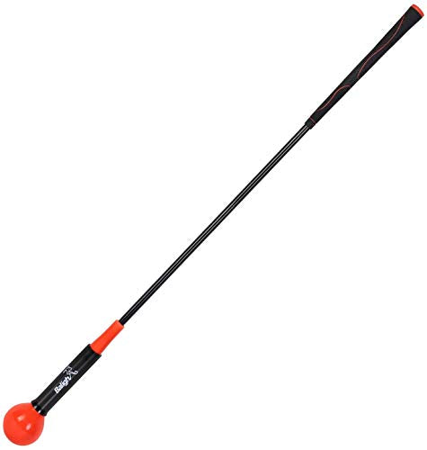 Golf Swing Trainer Aid and Correction for Strength Grip Tempo & Flexibility Training Suit for Indoor Practice Chipping Hitting Golf Accessories - color: Red, size: 40"